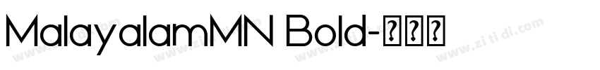 MalayalamMN Bold字体转换